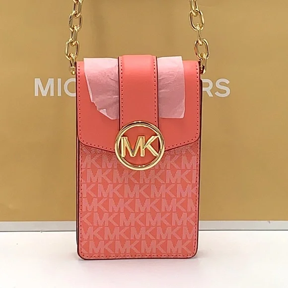 Michael Kors Carmen Small NS Logo
Smartphone Crossbody GRAPEFRUIT SIGNATURE - Picture 12 of 16